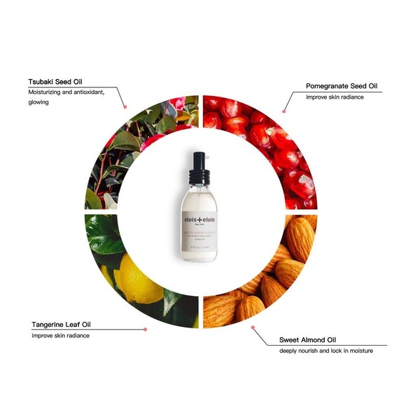 ELVIS+ELVIN ROSE OF WINTER BODY OIL - Picture 3 of 6
